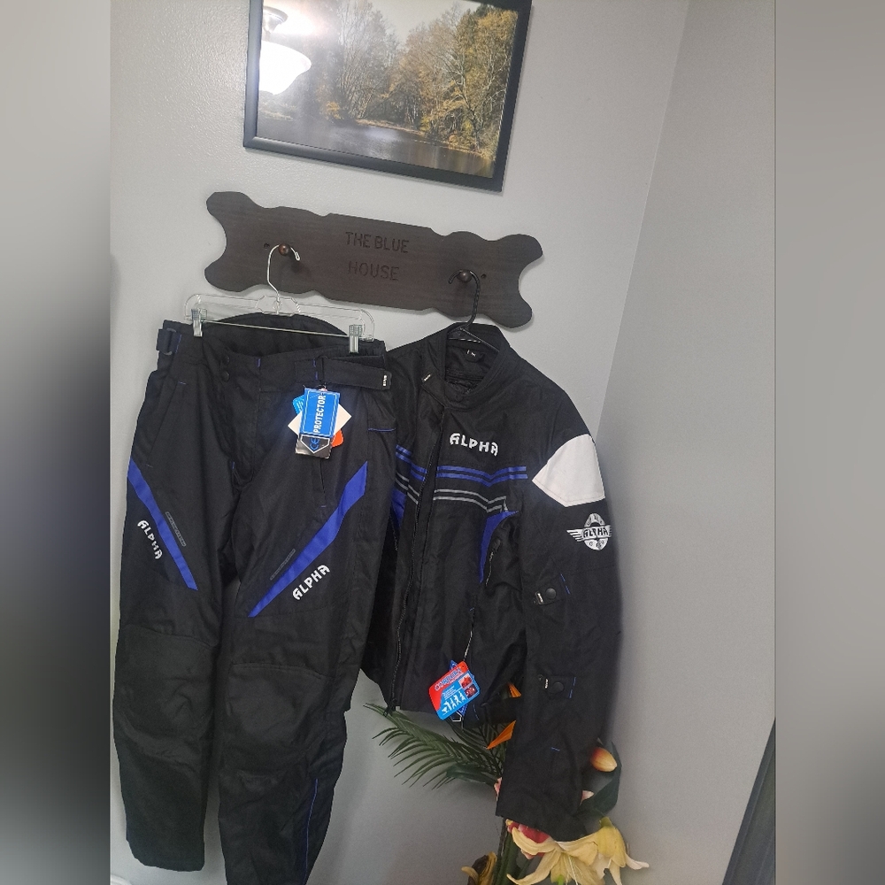 Motorcycle Jacket & Pants Enduro Dualsport Riding High Visibility 2 Pcs SET NWT